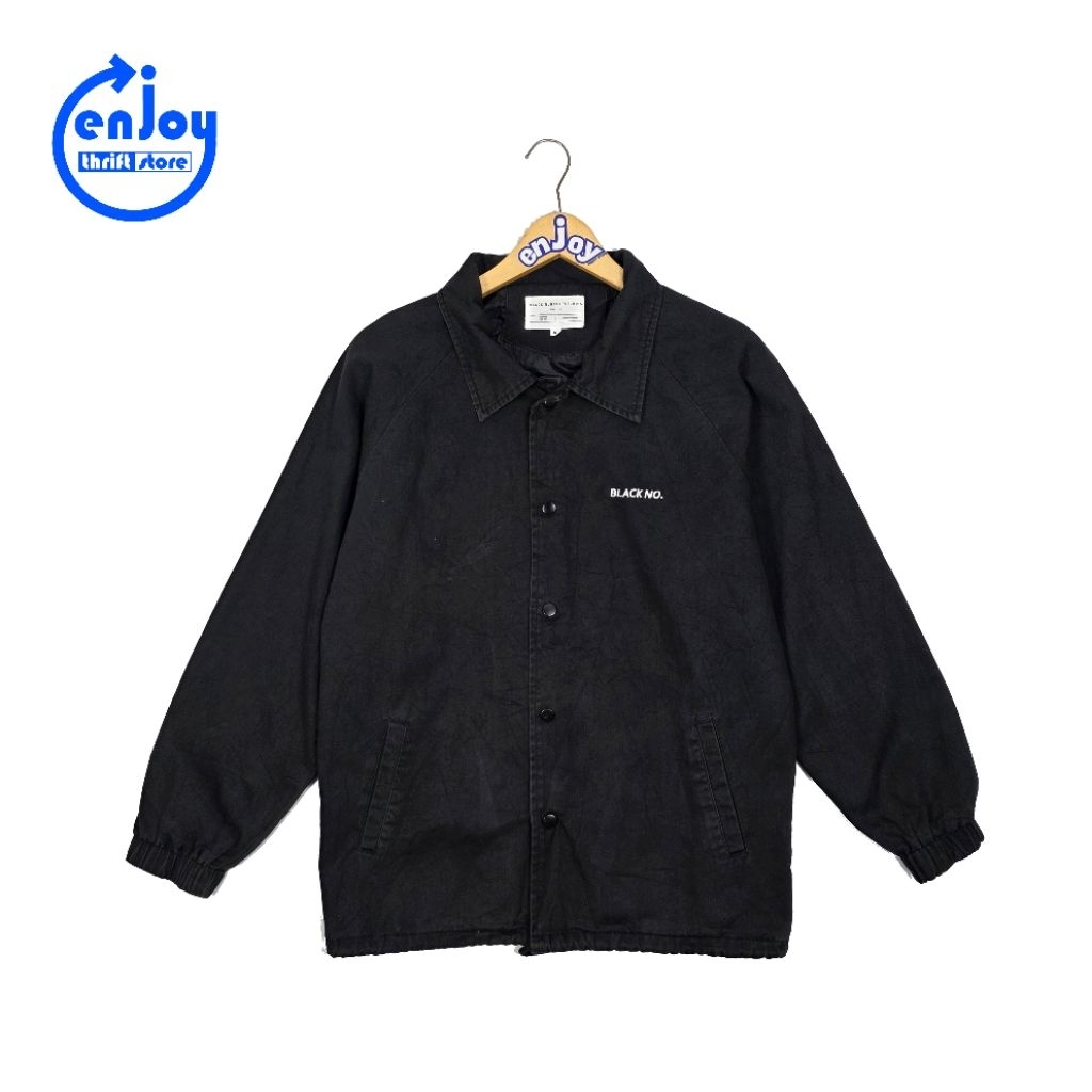 casual kasual jacket coach tebal BLACK NUMBER pria laki laki second preloved