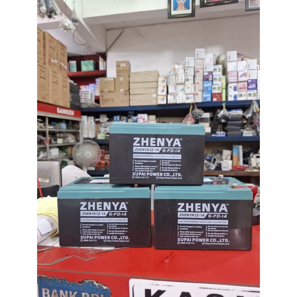 ZHENYA AKI SEPEDA LISTRIK 12V 14AH