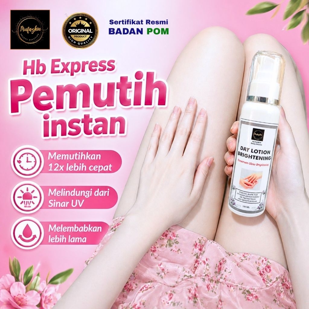 Hb Dosting Pemutih Badan Bpom Khusus Kulit Susah Putih Super body lotion Whitening | Handbody pemuti