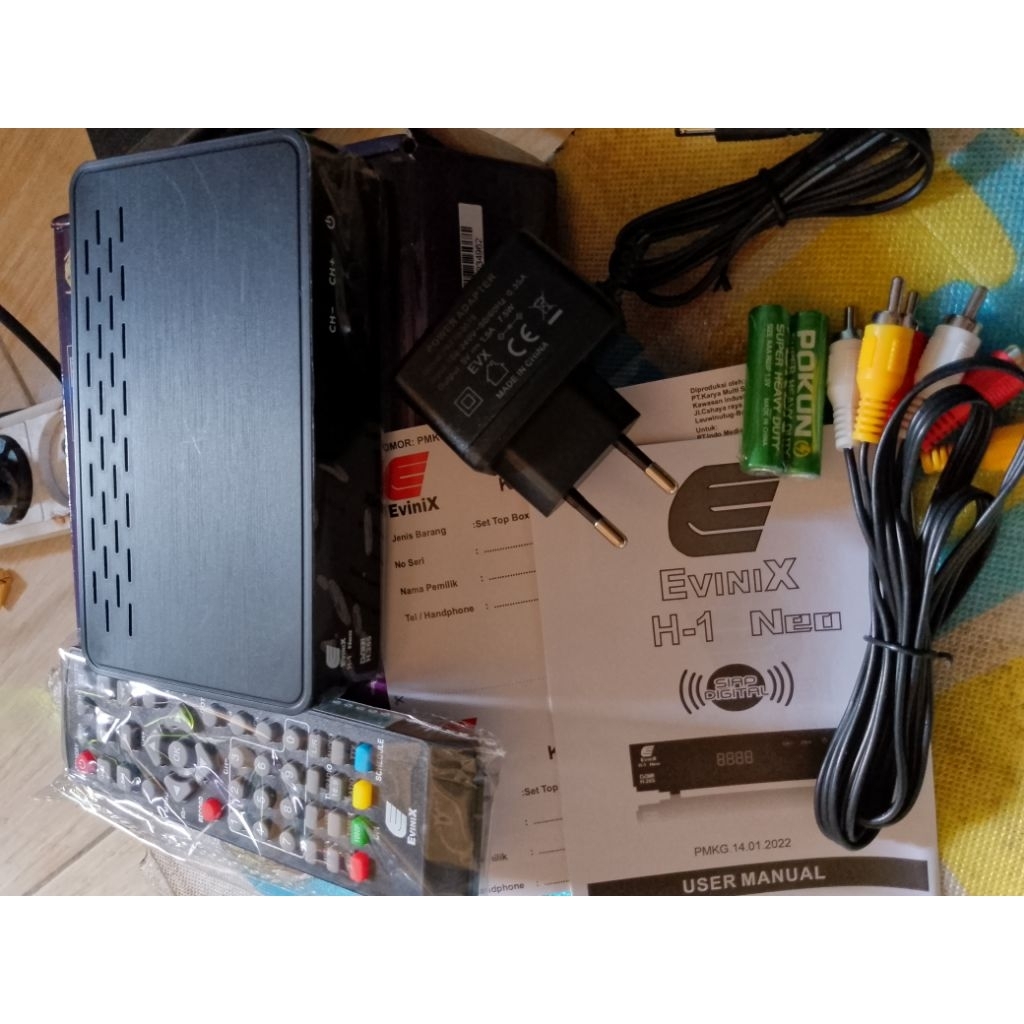 grosir set top box evinix H1 Neo bonus batrai