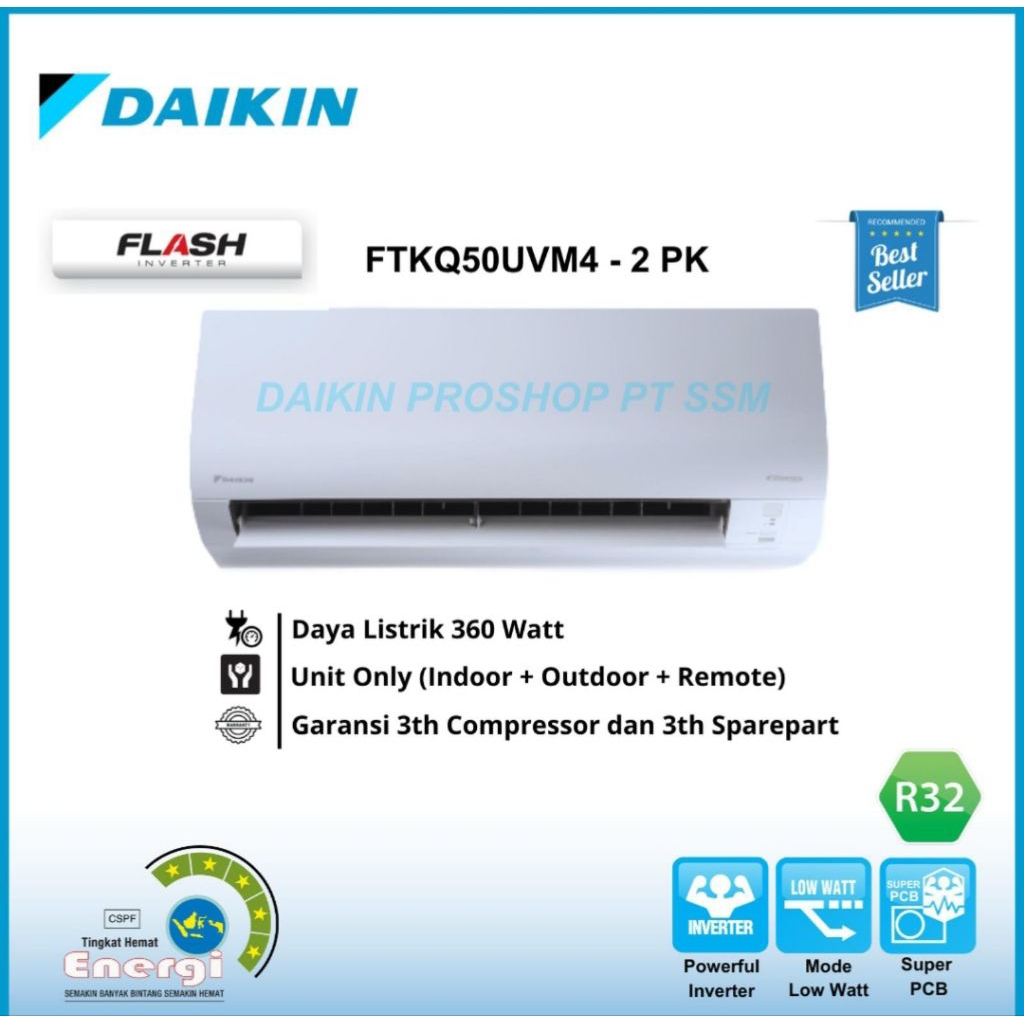 AC DAIKIN 2PK INVERTER THAILAND FTKQ50 AC DAIKIN 2PK INVERTER