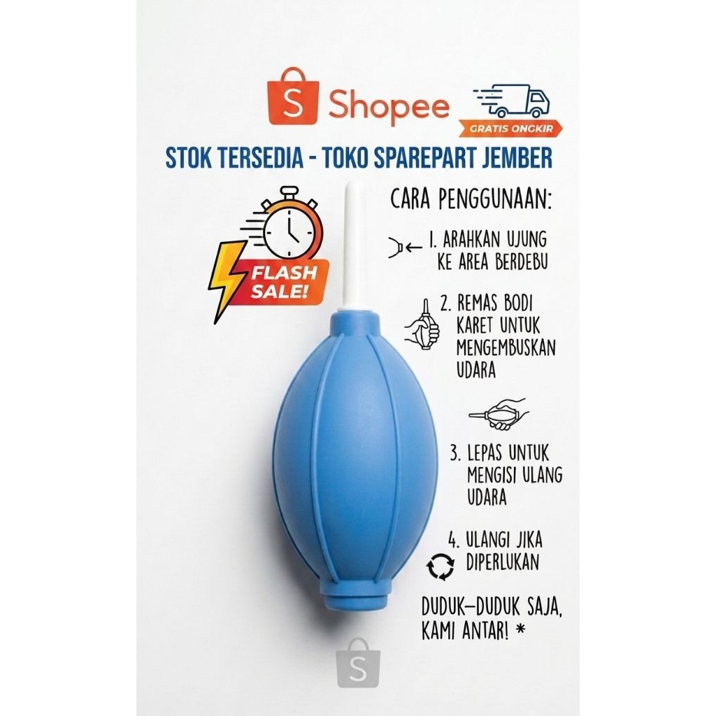 Power Blower Pembersih Debu Serbaguna - Alat Tiup Debu Part PC & Lensa