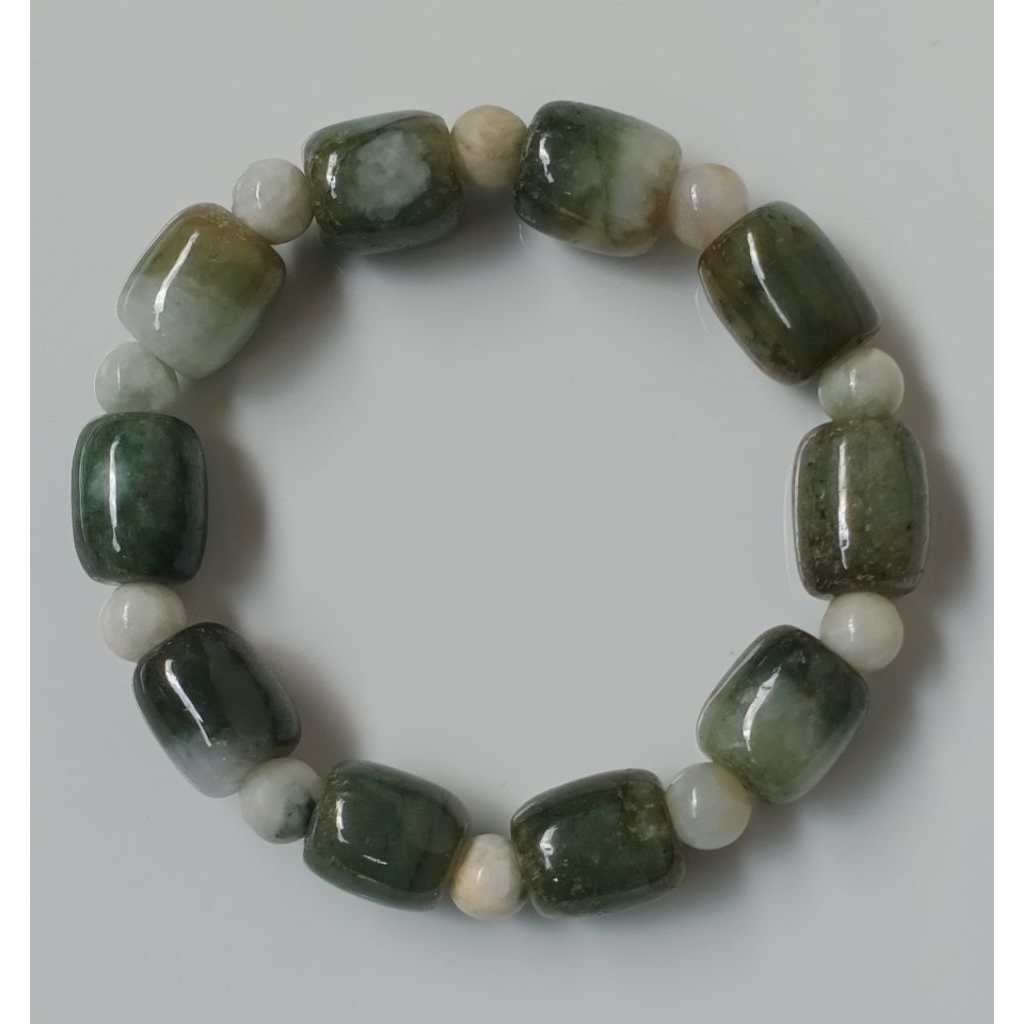 Giok Burma Asli Gelang Tabung