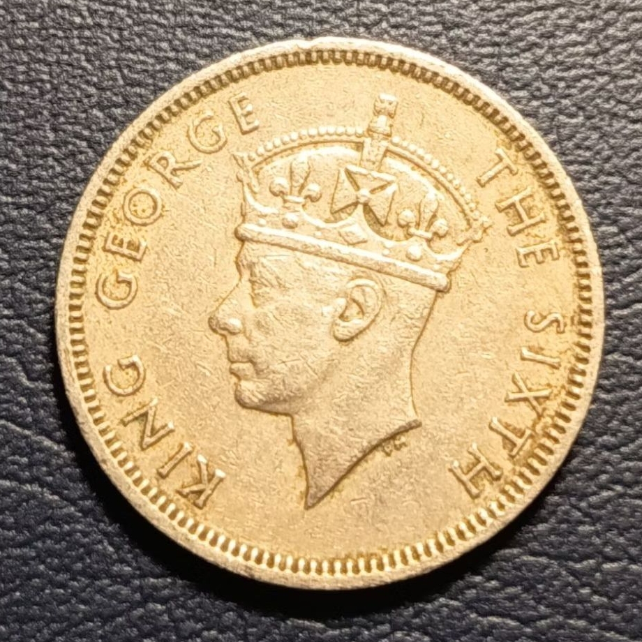 Koleksi Koin Asing Hongkong 50 Cents King George