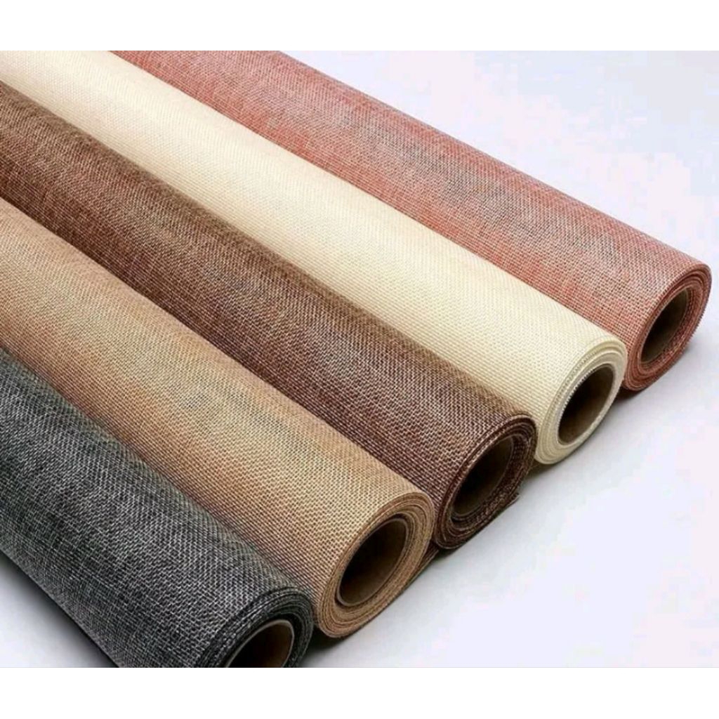Kain Tile Jute 1 Lembar - Wrapping Jute Korean - Kain Jute Pembungkus Buket Thumbelina