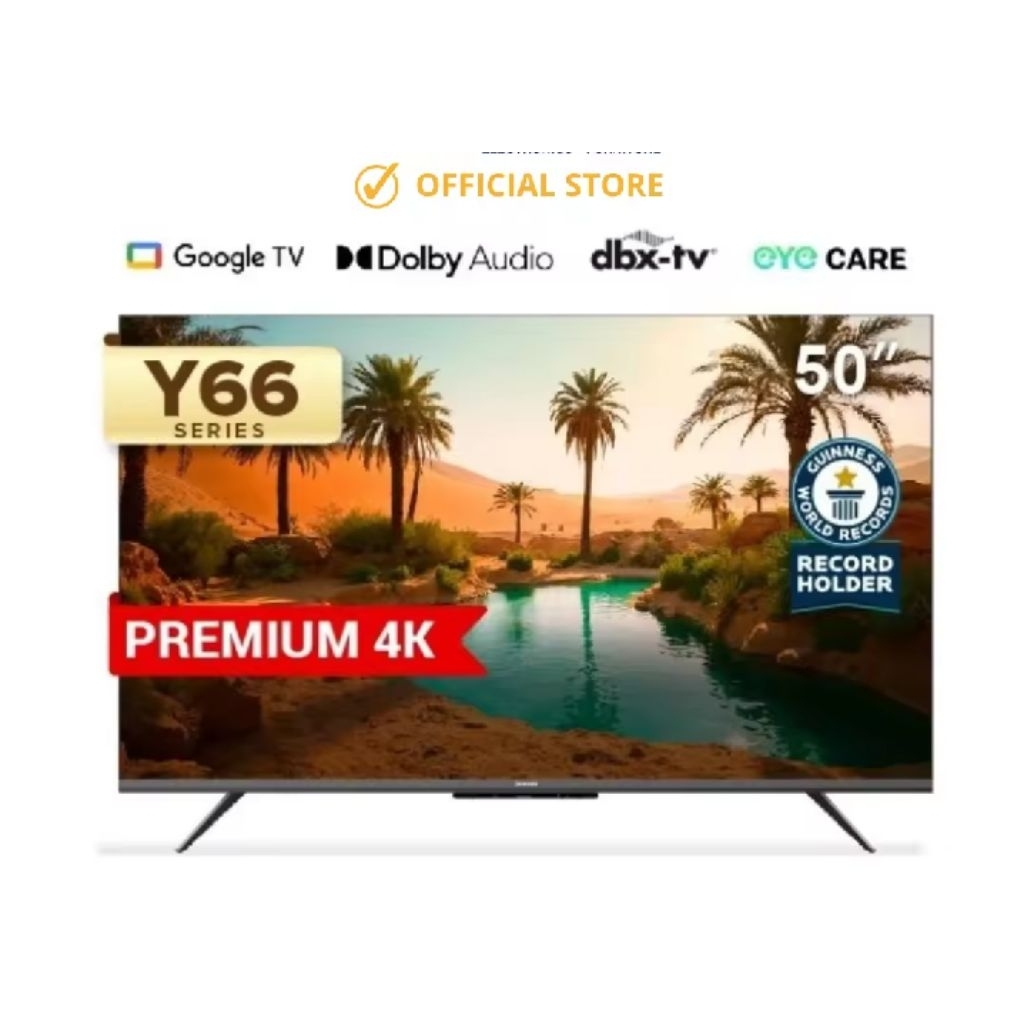 Coocaa 50 Inch Smart Google LED TV 4K UHD 50Y66