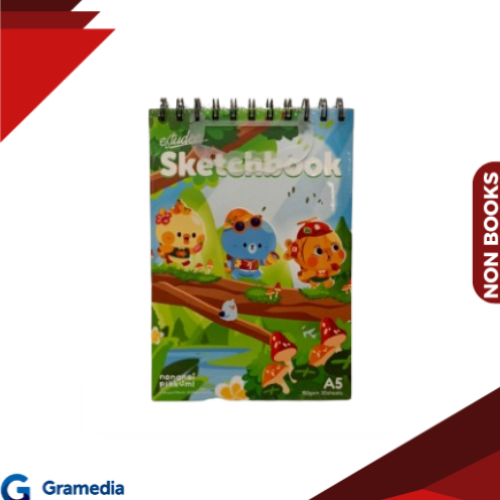 Gramedia Medan - ESTUDEE SKETCHBOOK A5 150GSM 30SHT PORTRAIT NONGNOI PIKKUMI