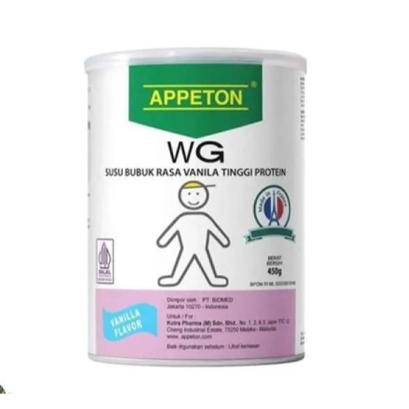 Appeton Susu Penambah Berat Badan Anak Vanilla 450g - Tinggi Protein, L-Protemax, Multivitamin
