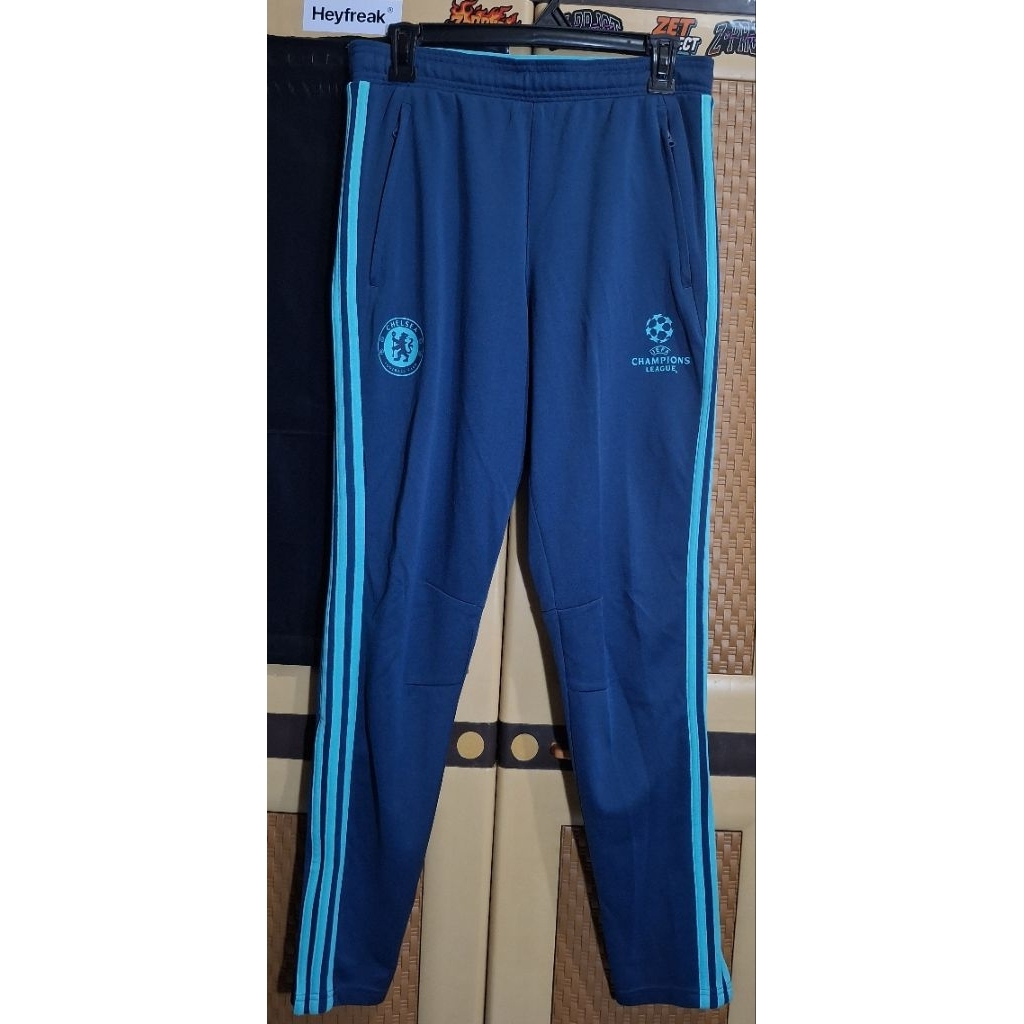 Track Pants / Celana Training Adidas Chelsea Edisi Champions League - Bekas Second