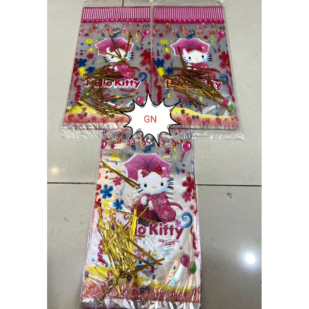 Plastik PP Snack Karakter 18x36cm / Plastik Bingkisan Ulang Tahun