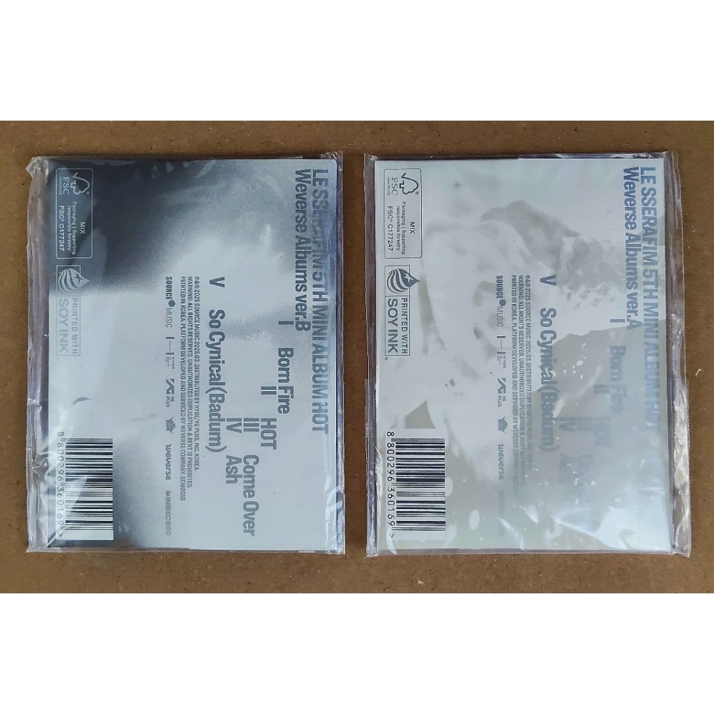 (Readystock) Album Le Sserafim HOT Weverse ver Sealed