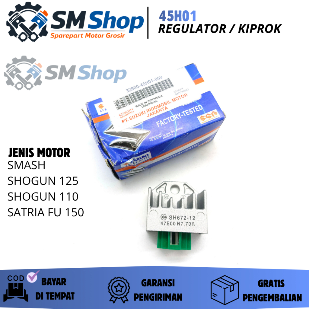 41H01 REGULATOR/ KIPROK SMASH, SUZUKI SMASH, SHOGUN 110, SHOGUN 125, SATRIA FU 150/ KPROK/ CIPROK