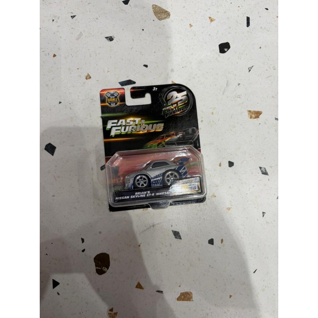 Jada Small Blocks Brian's Nissan Skyline GT-R (BNR34)