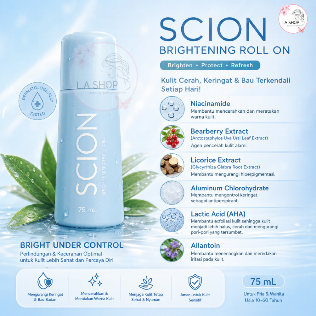 Scion Deodoran Roll On New Packaging Exp 2028 Scion Makassar