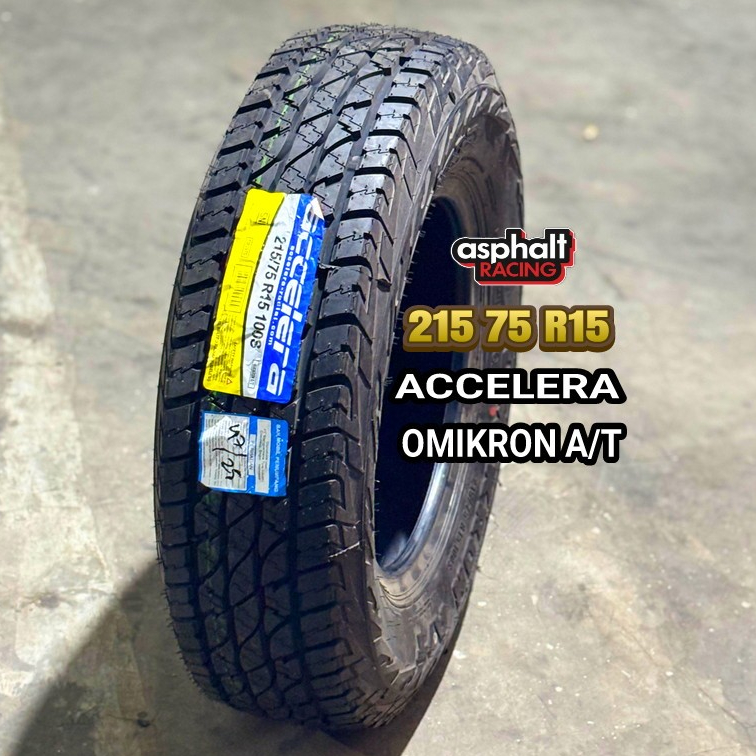 Ban Mobil Semi Offroad Ukuran 215 75 R15 Merek Accelera Omikron A/T Ban Murah R15 215/75