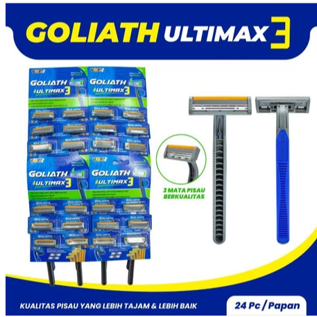 Alat Cukur Goliath Ultimax 3 Super Tajam Nyaman