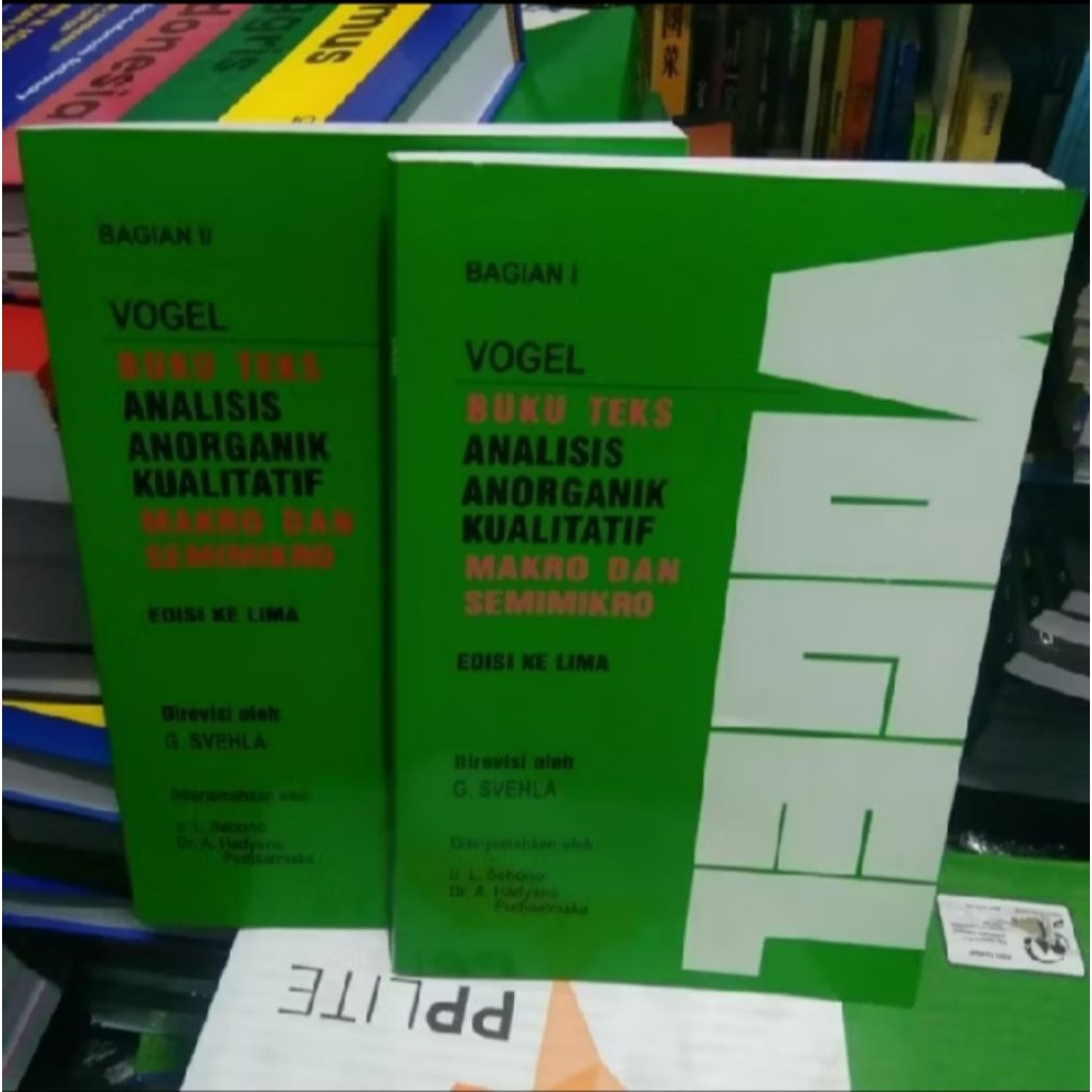 buku VOGEL analisis anorganik kualitatif bagian 1 dan 2
