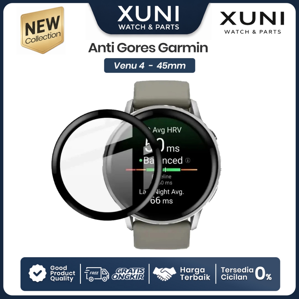 Anti Gores PMMA Film Garmin VENU 4 Pelindung Layar Screen Protector Cover Venu 4 45mm