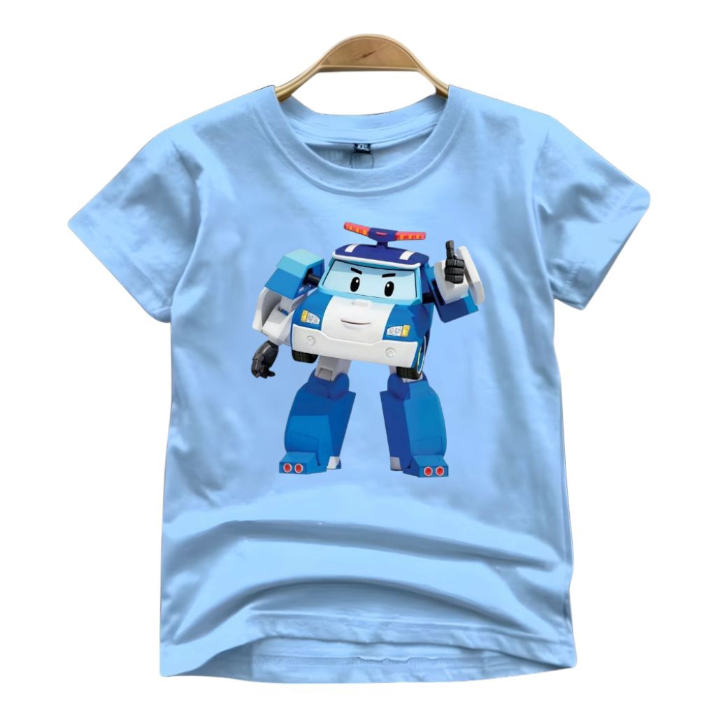 Baju anak kaos anak Robocar Poli