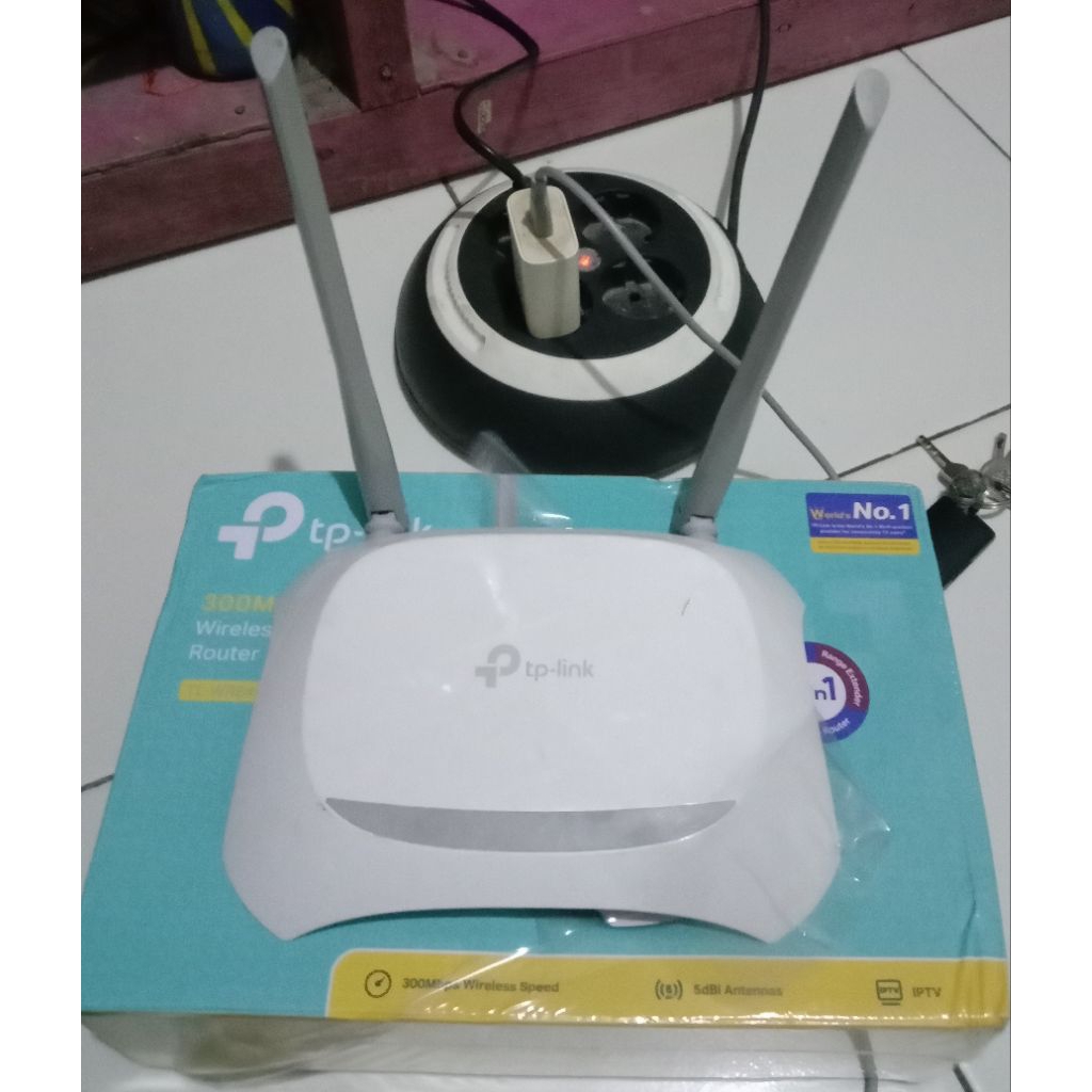 Router Tp-Link TL-WR840N Router Bekas Normal Eks Migrasi olt +Adaptor