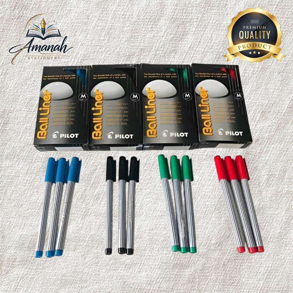 (1 PAK) Pulpen Balliner Pilot 0.8mm Medium