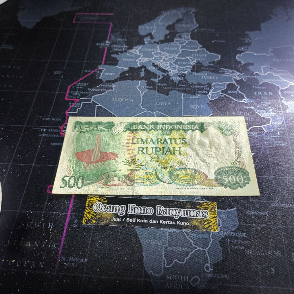 Koleksi 500 Rupiah Bangkai Tahun 1982 Original Gress Baru