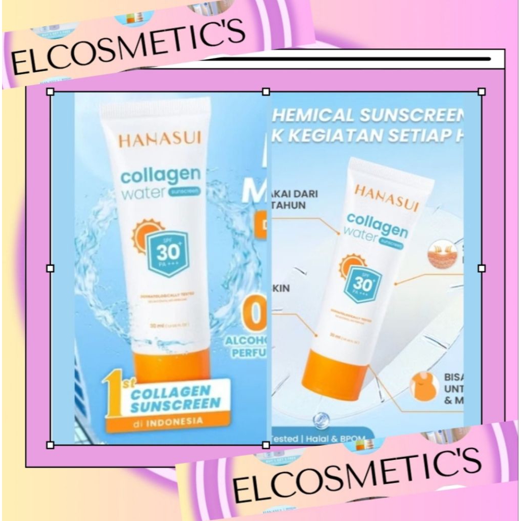 Hanasui Collagen Water Sunscreen SPF 30 PA++++|| Sunscreen SPF30 PA+++ 30ml