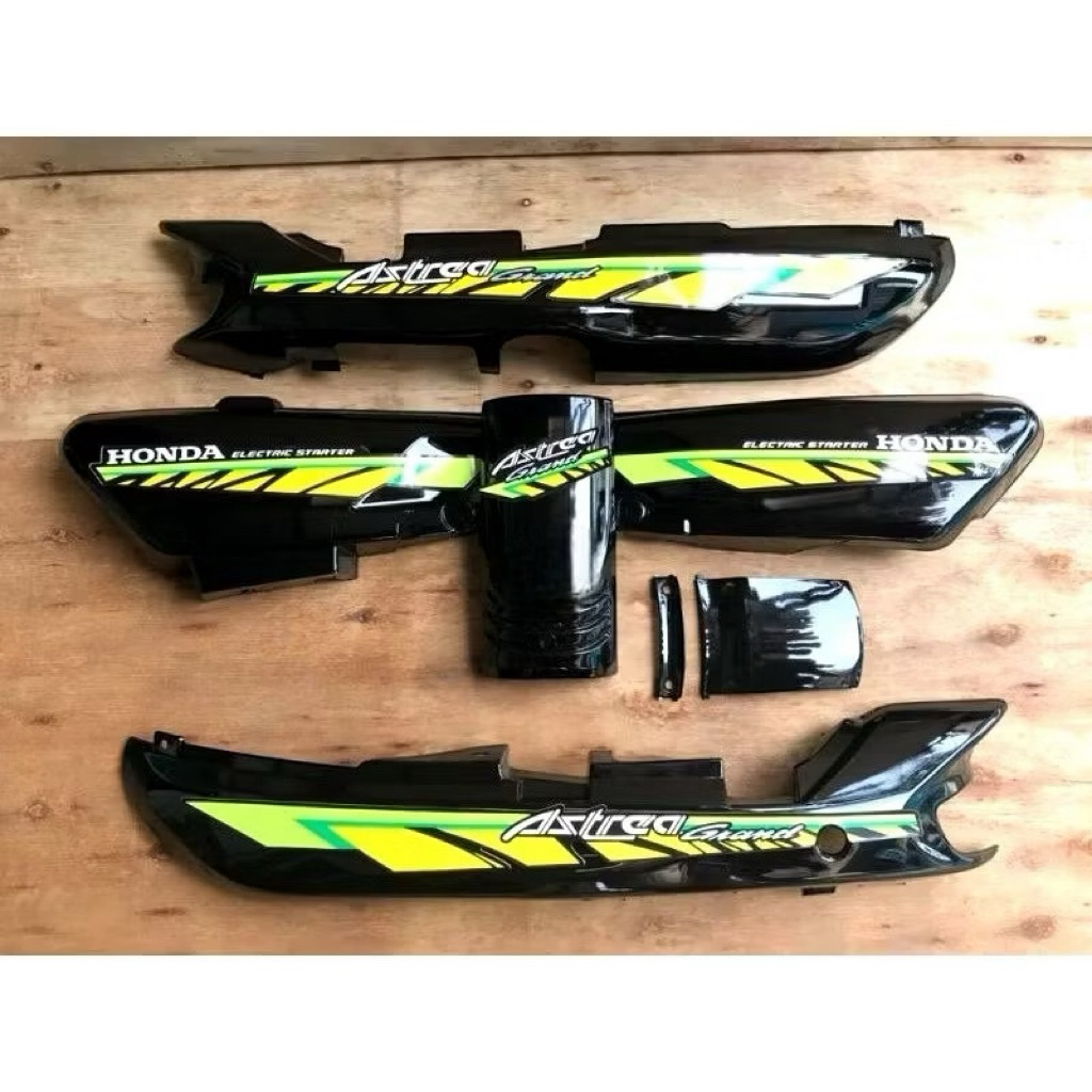 Paket Cover Body Bodi Astrea Grand Legenda Impressa Body Astrea Grand Sabit hijau kuning
