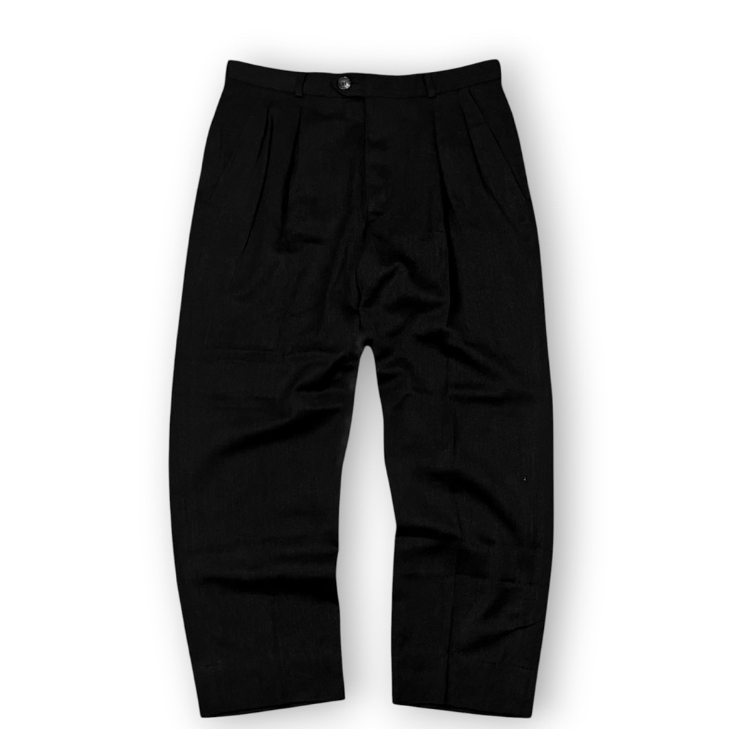 90s Hugo Boss Double Pleated Vintage Wool Trousers Regular Fit
