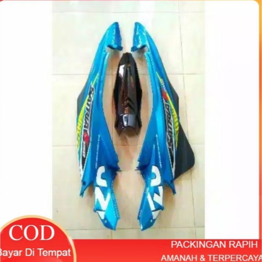KOVER BODI SATRIA FU FL 2015 BIRU GP