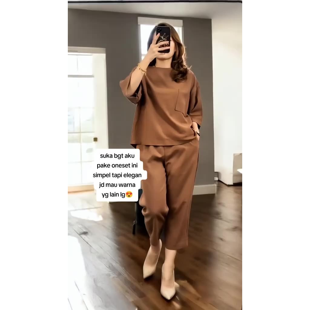 Setelan Wanita Polos Kekinian Rayon Premium Quality | Setelan Wanita | Rayon Premium | Polos Kekinia