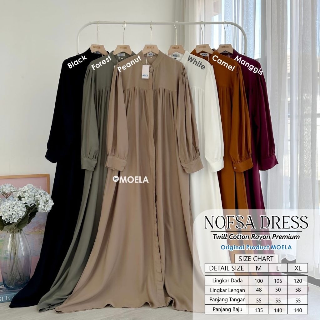 Gamis Dres Simple Polos Katun Rayon Premium Gamis Muslimah Daily