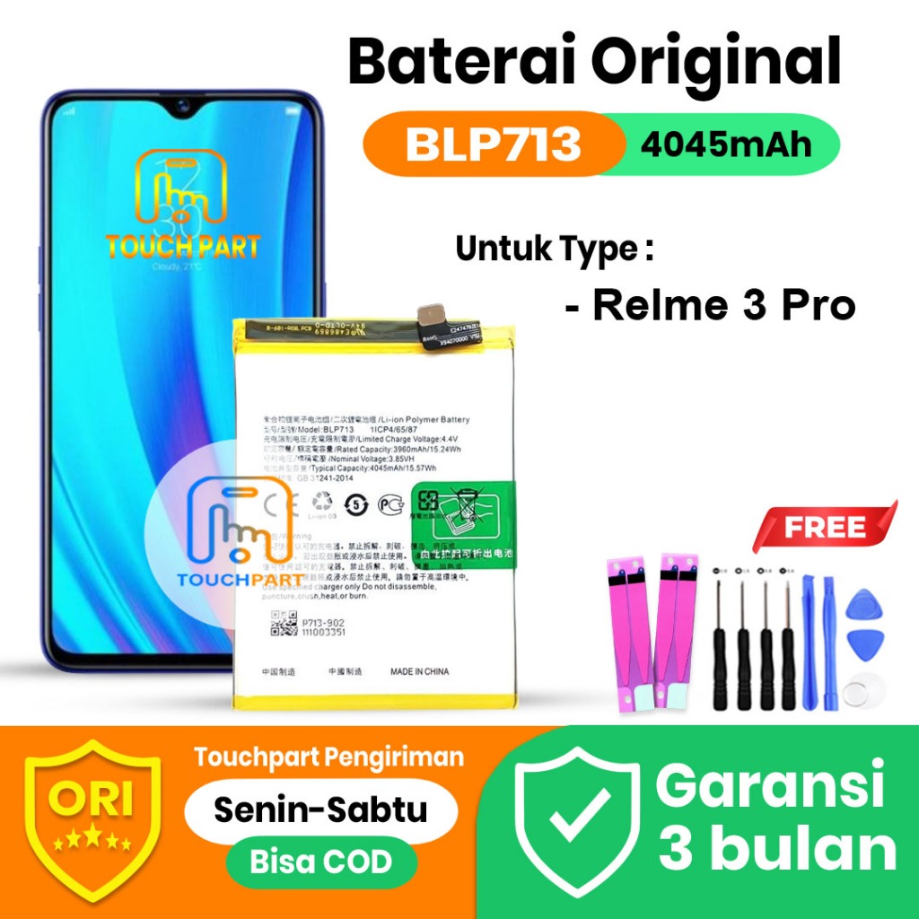 BATERAI BATRE OPP0 RELME 3 PRO / BLP713 ORIGINAL