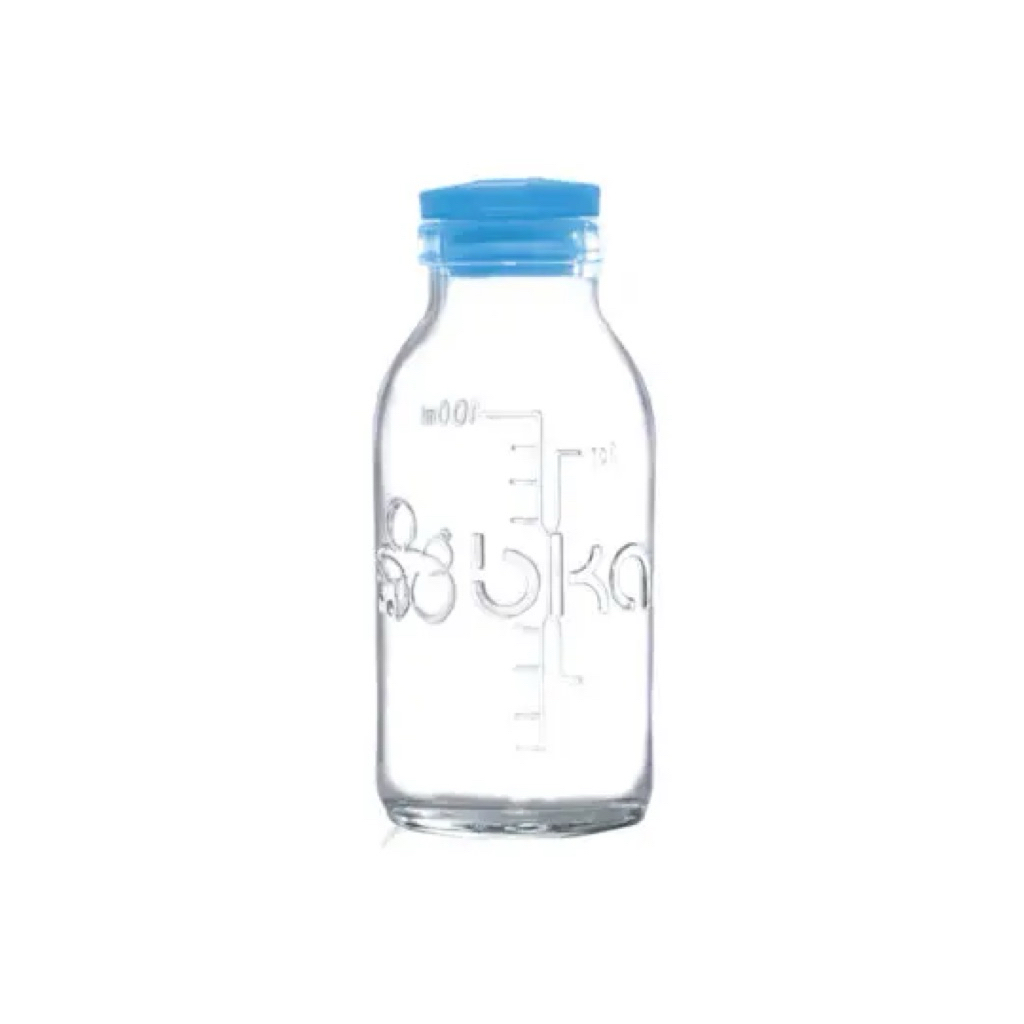 Preloved 10 Botol ASI Kaca 100ml dengan Tutup Karet - Bebas BPA, Desain Ergonomis, Anti Tumpah