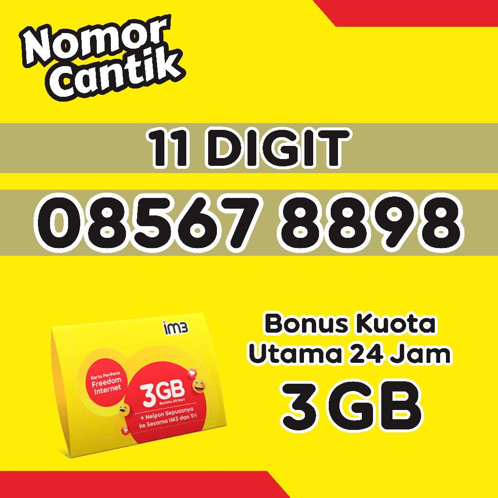 Kartu Perdana Indosat Nomor cantik seri urut terbaru 11 Digit