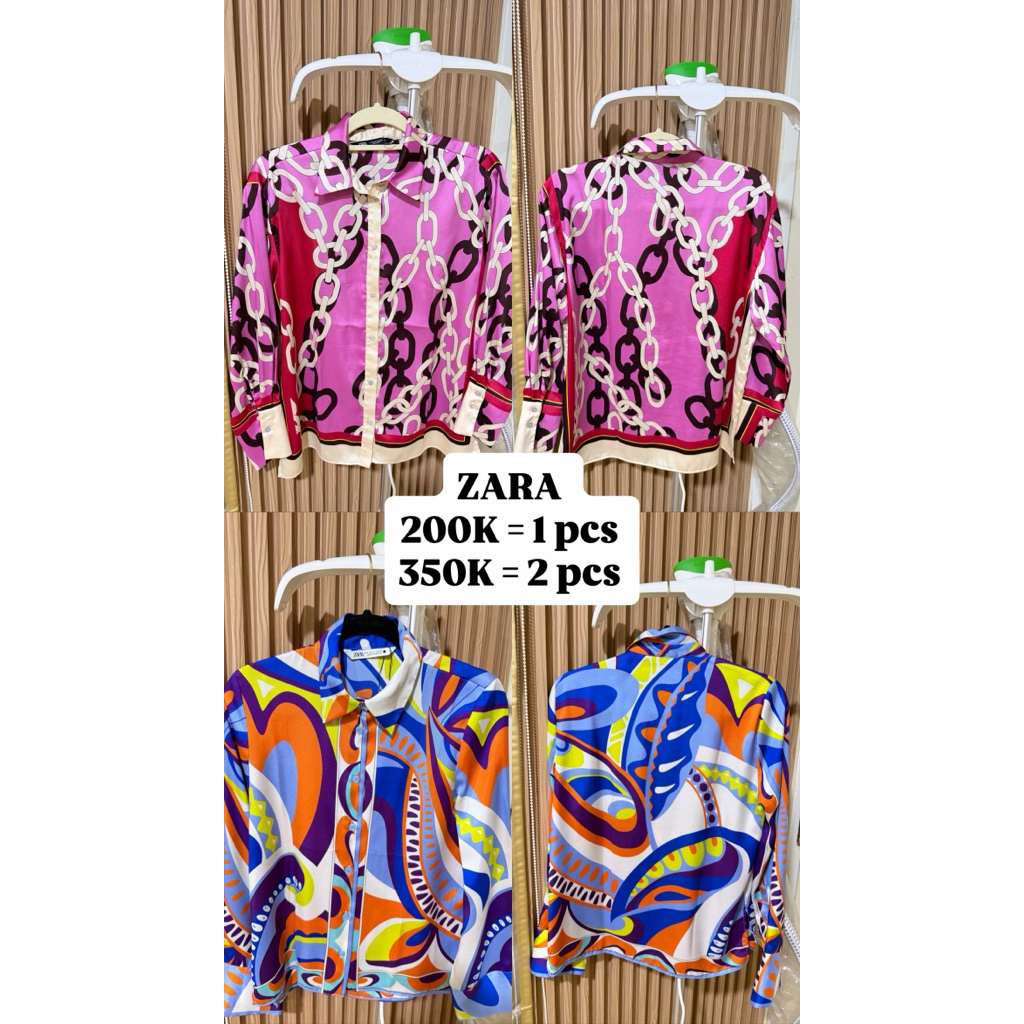ZARA satin shirt