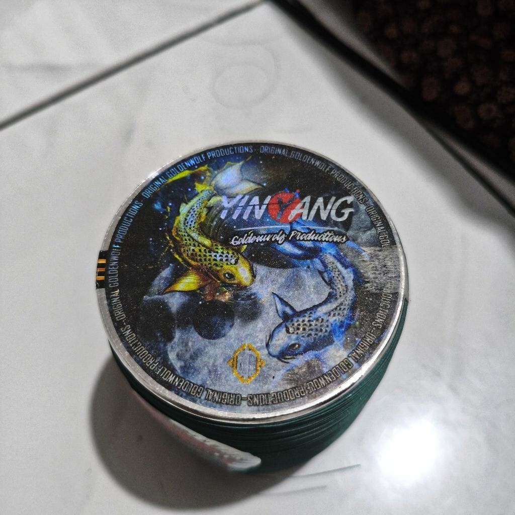 (BONUS 1 KLOS MATOT PUTIH 1600) Gelasan Matot Golden Wolf Yin Yang Bahan Abu Size 0.23 Klos 6000 Yar