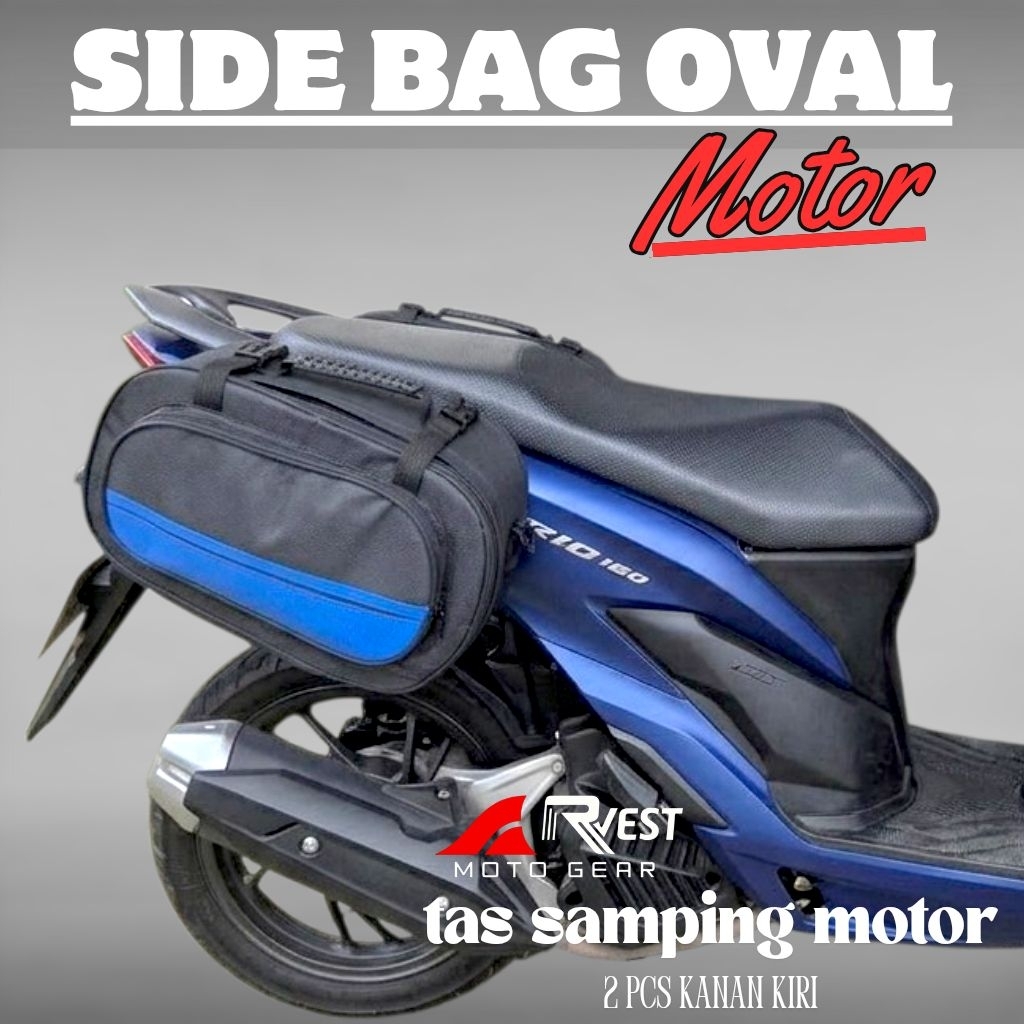 side bag motor tas samping motor tas oval tas touring tas motor multifungsi