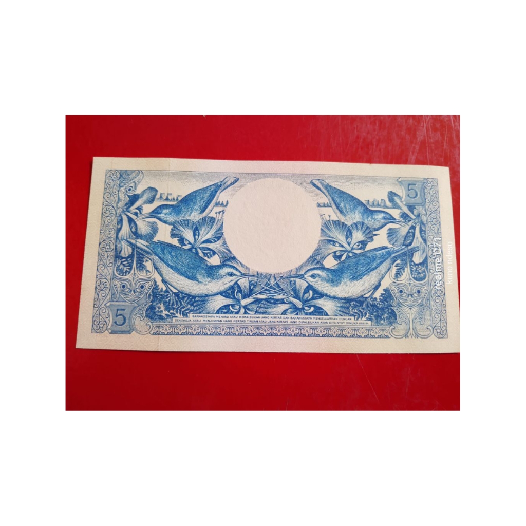 Uang Kuno 5 Rupiah 1959