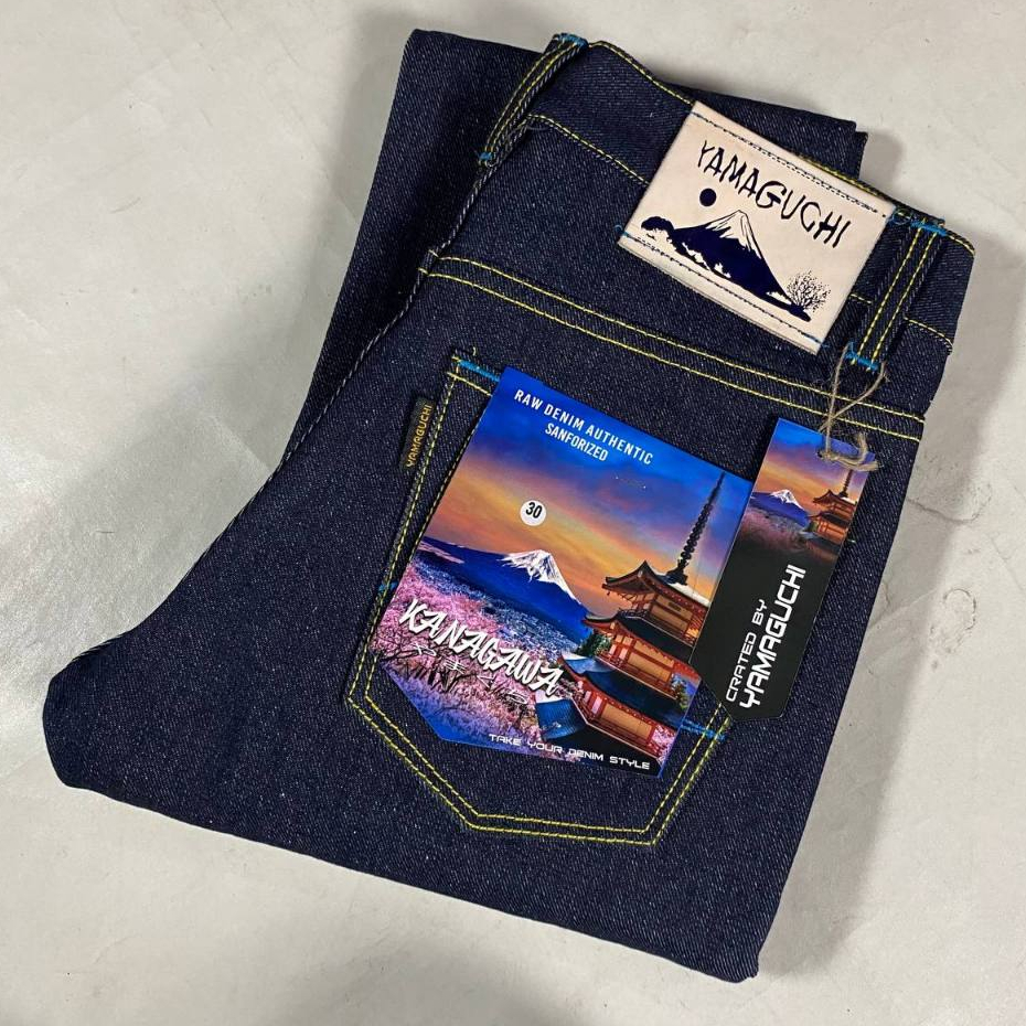 Denim Pria Selvedge Accent  15oz YAMAGUCHI  UK 26-40 Premium Original