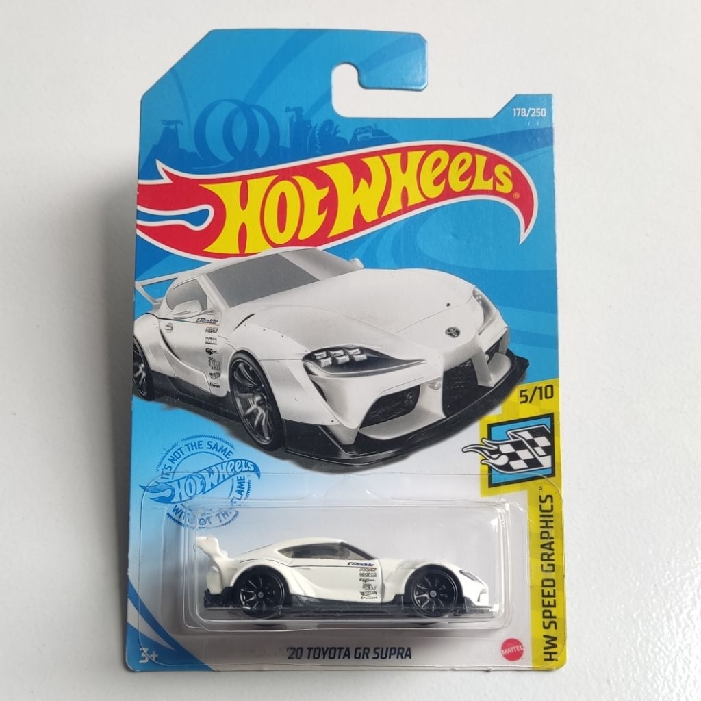 Hot Wheels 20 Toyota GR Supra Greddy White Free Protektor - HW SPEED GRAPHICS
