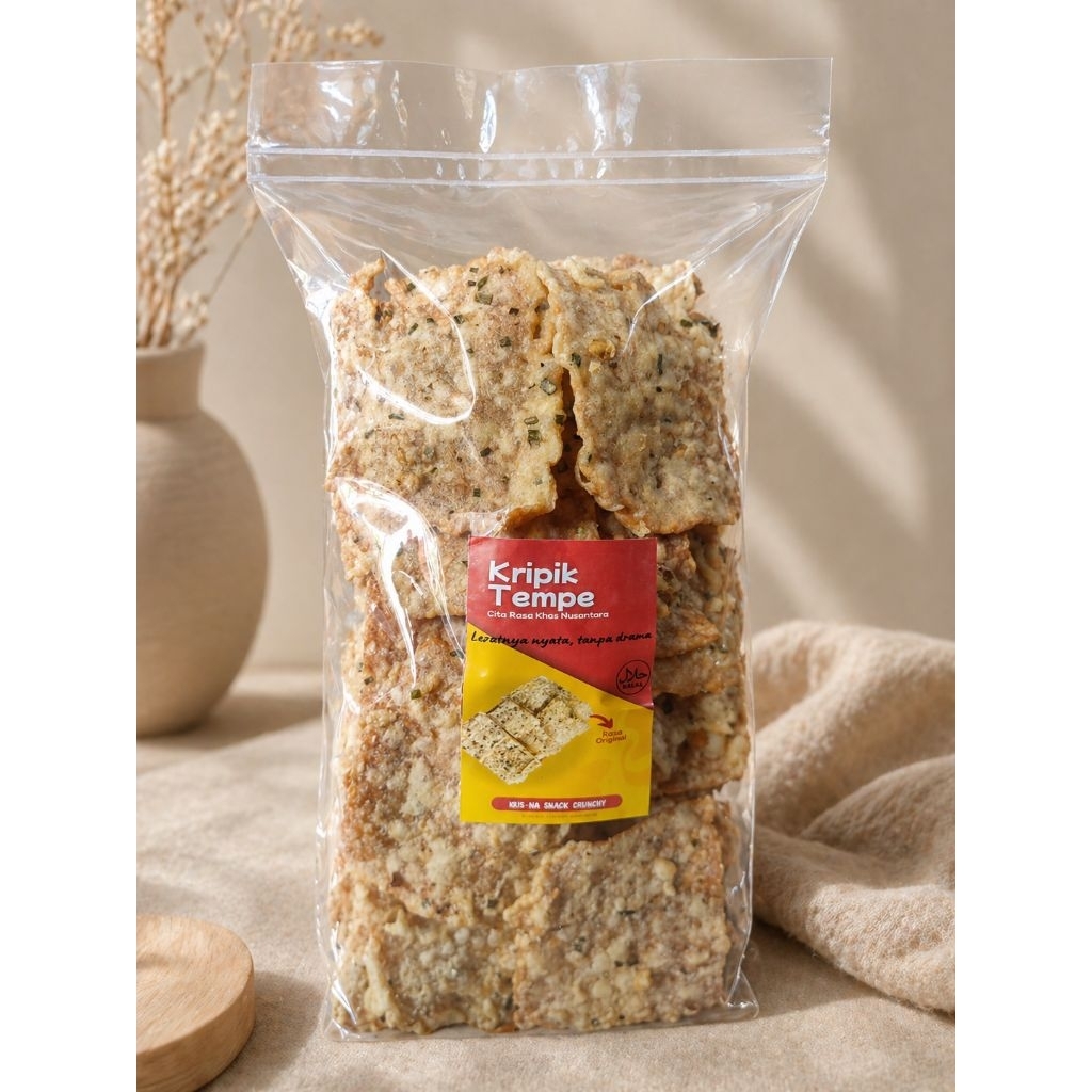 Kripik Tempe Enak Renyah Gurih 1/2kg Khas Bandung