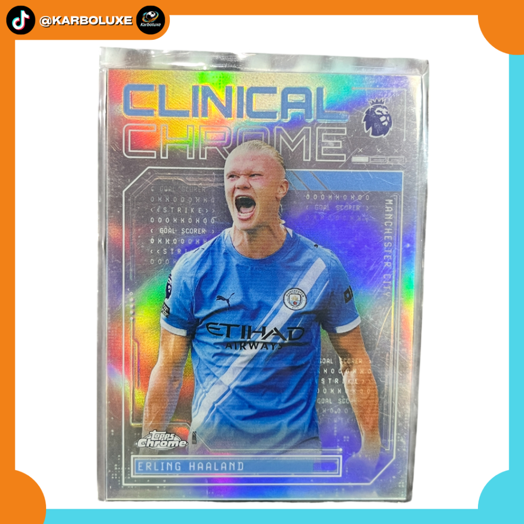 Topps Clinical Chrome Erling Haaland - Topps Chrome EPL 25/26