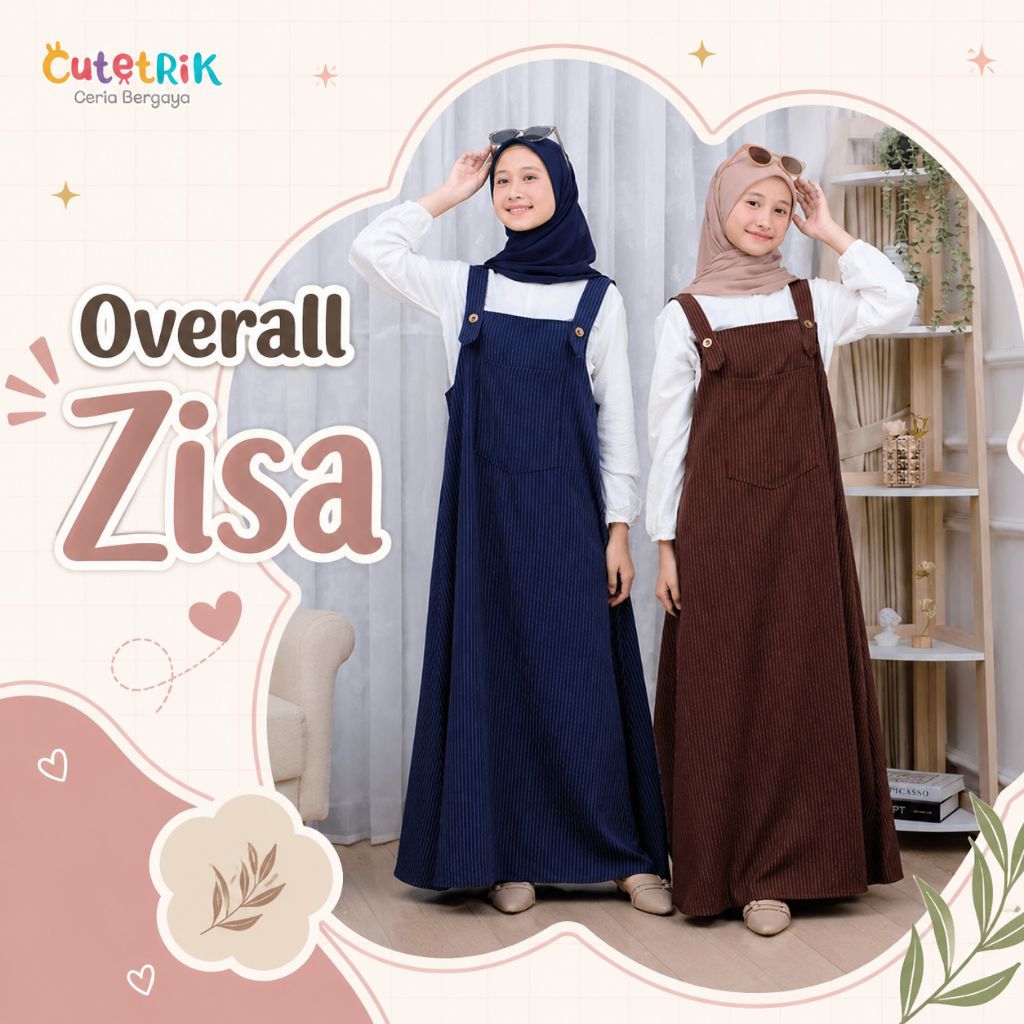 Rumah Gamis Anak/Cutetrik Overall Anak remaja/Cutetrik Overall Anak Perempuan Kekinian/Cutetril over