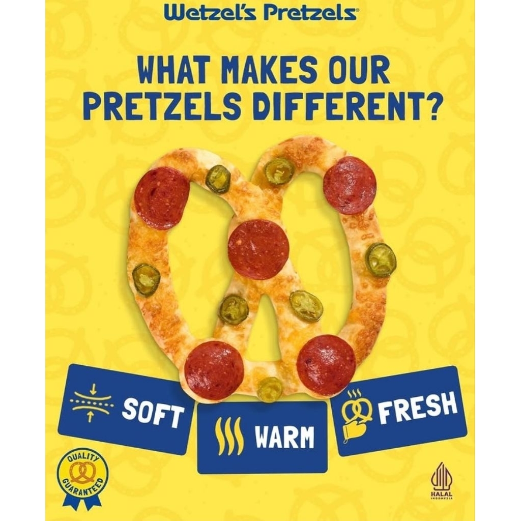 WETZEL'S PRETZELS ORIGINAL HOMEMADE FRESH WETZEL'S PRETZELS CHEESE