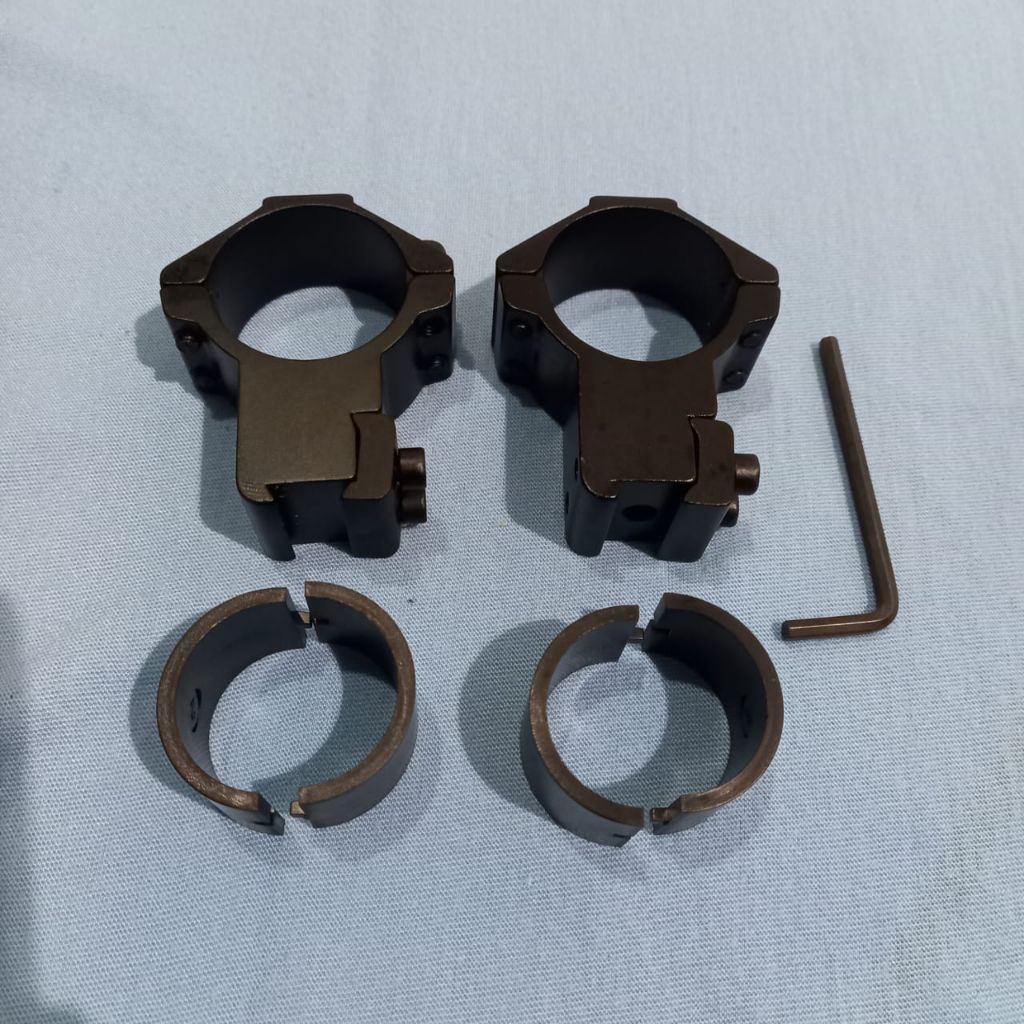 Mounting Teleskop 2 Baut OD 25/30 Tinggi-Kecil