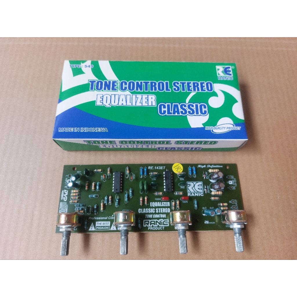Kit Tone Control Stereo Equalizer Clasic 549