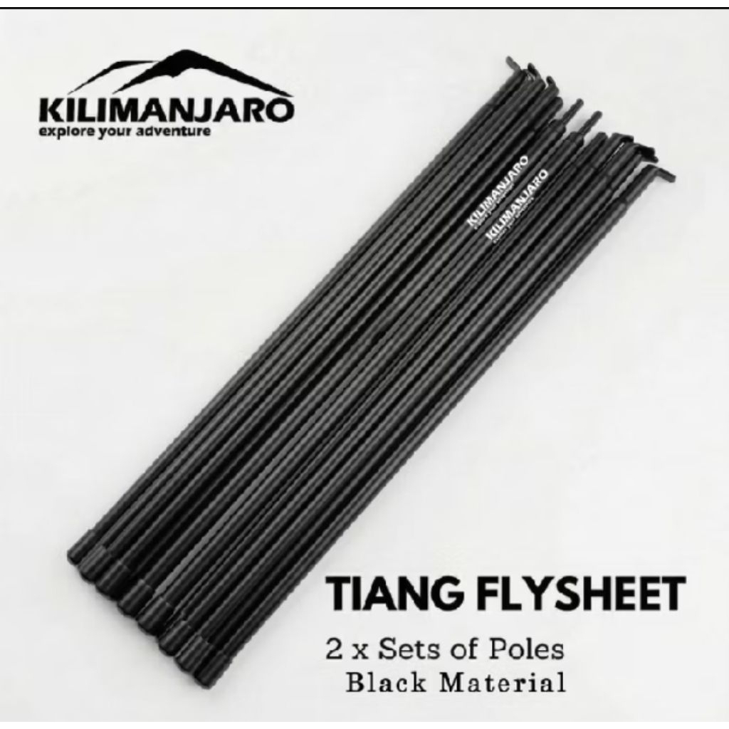Tiang Flysheet 2 x 200 CM - Pole Flysheet - Awning Flysheet