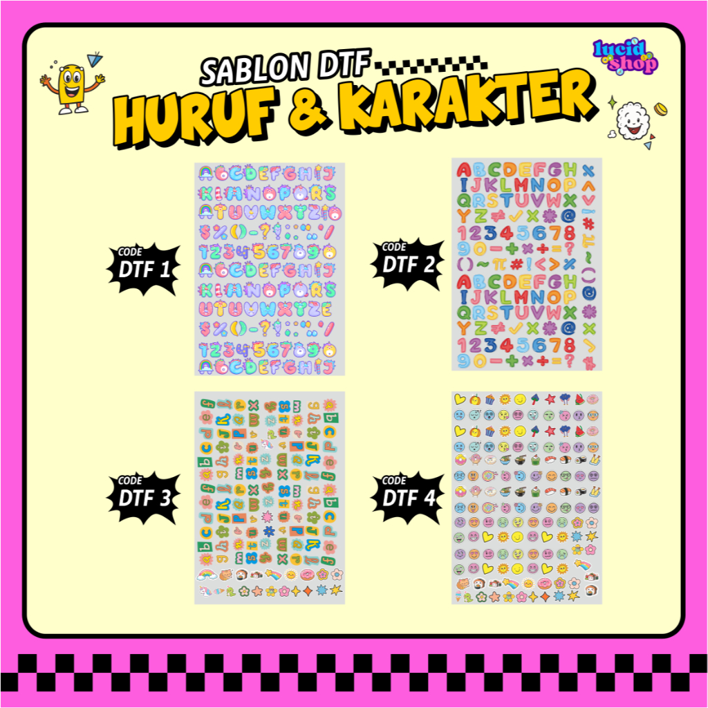 SABLON DTF HURUF & KARAKTER | DTF HURUF | SABLON WEBBING KEYCHAIN | SABLON KARAKTER
