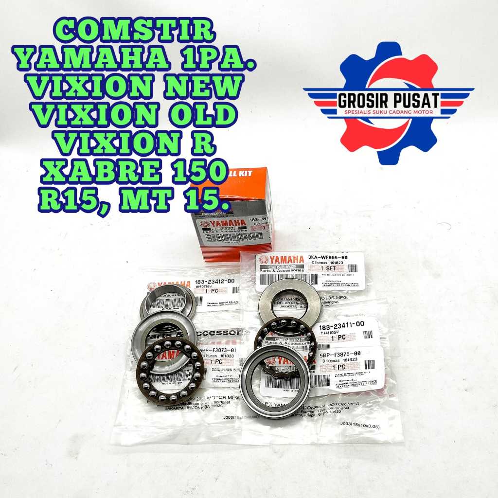 COMSTIR SET ORI YAMAHA 1PA VIXION NEW KOMSTIR STANG R15 VIXION OLD MANGKOK STANG MOTOR VIXION XABRE